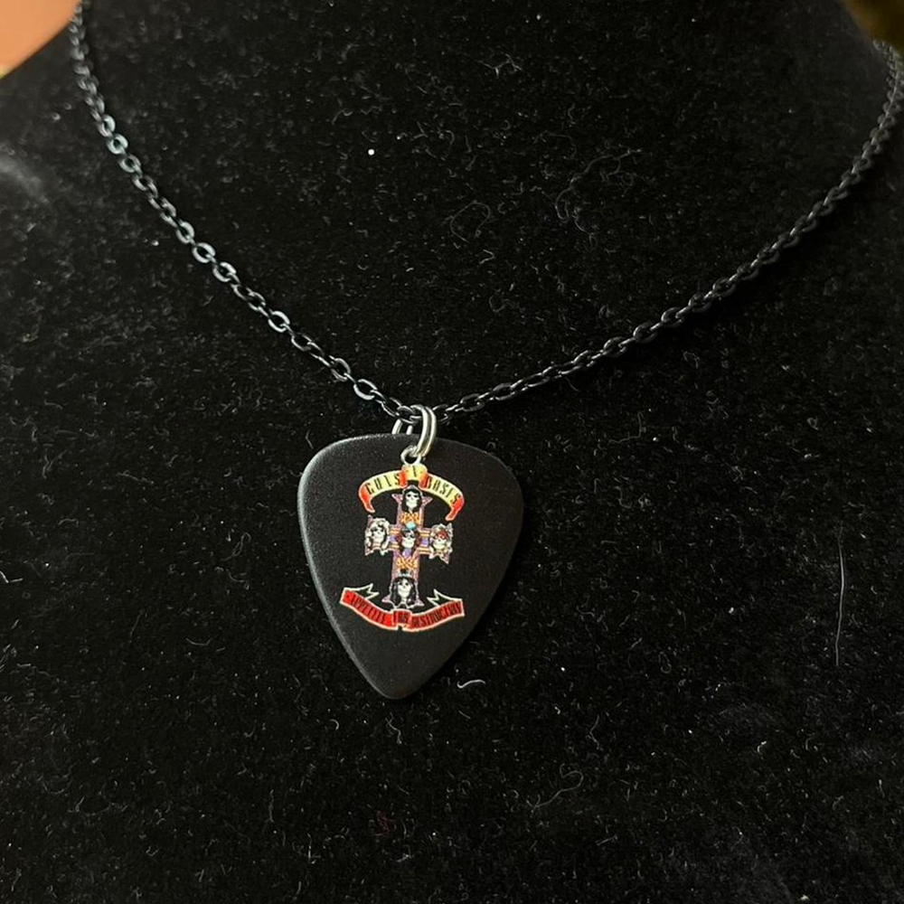 Guns N Roses Guitar Pick Necklace